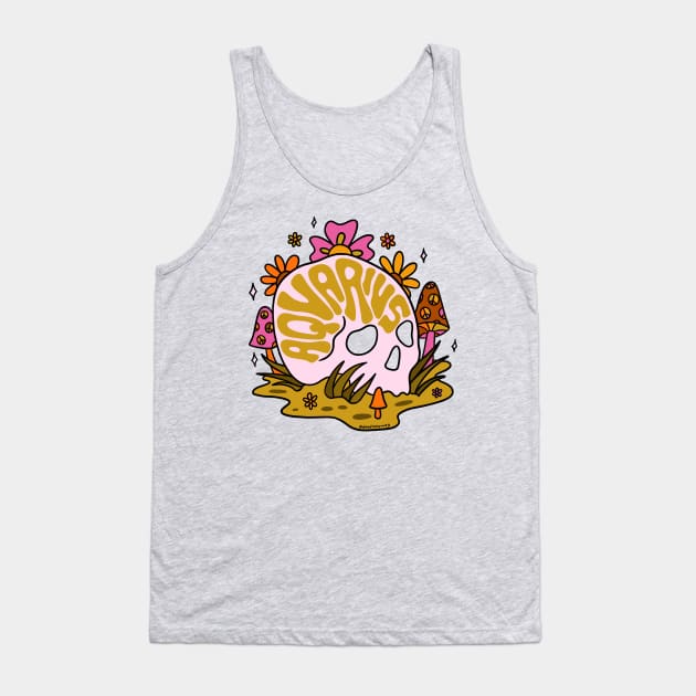 Aquarius Skull Tank Top by Doodle by Meg